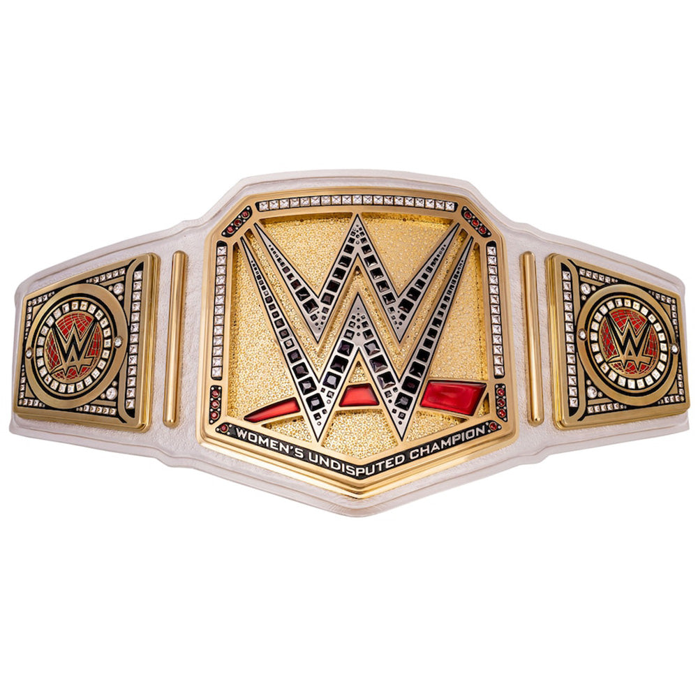 WWE women’s undisputed title belt for sale with gold plating and detailed design from Championship Belt Store