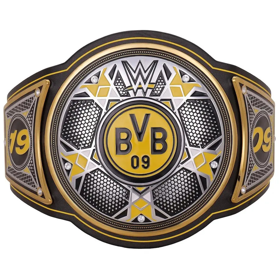 WWE x Borussia Dortmund Legacy Champion Belt - Premium Replica | Championship Belt Store Championship Belt Store