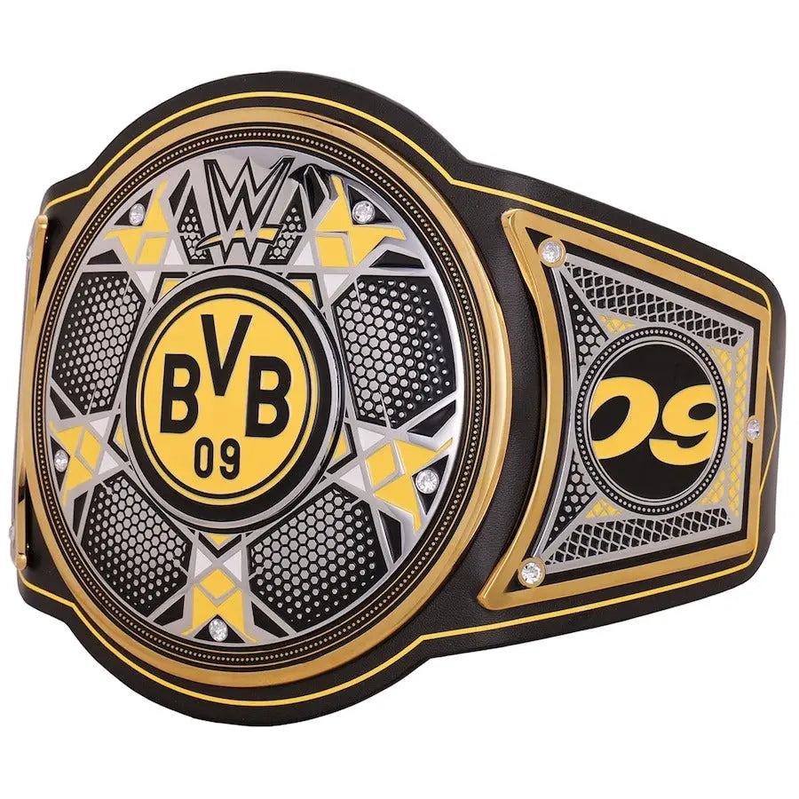 WWE x Borussia Dortmund Legacy Champion Belt - Premium Replica | Championship Belt Store Championship Belt Store
