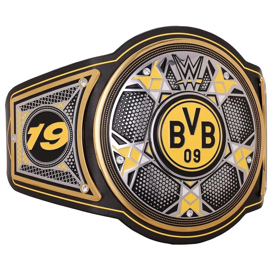 WWE x Borussia Dortmund Legacy Champion Belt - Premium Replica | Championship Belt Store Championship Belt Store