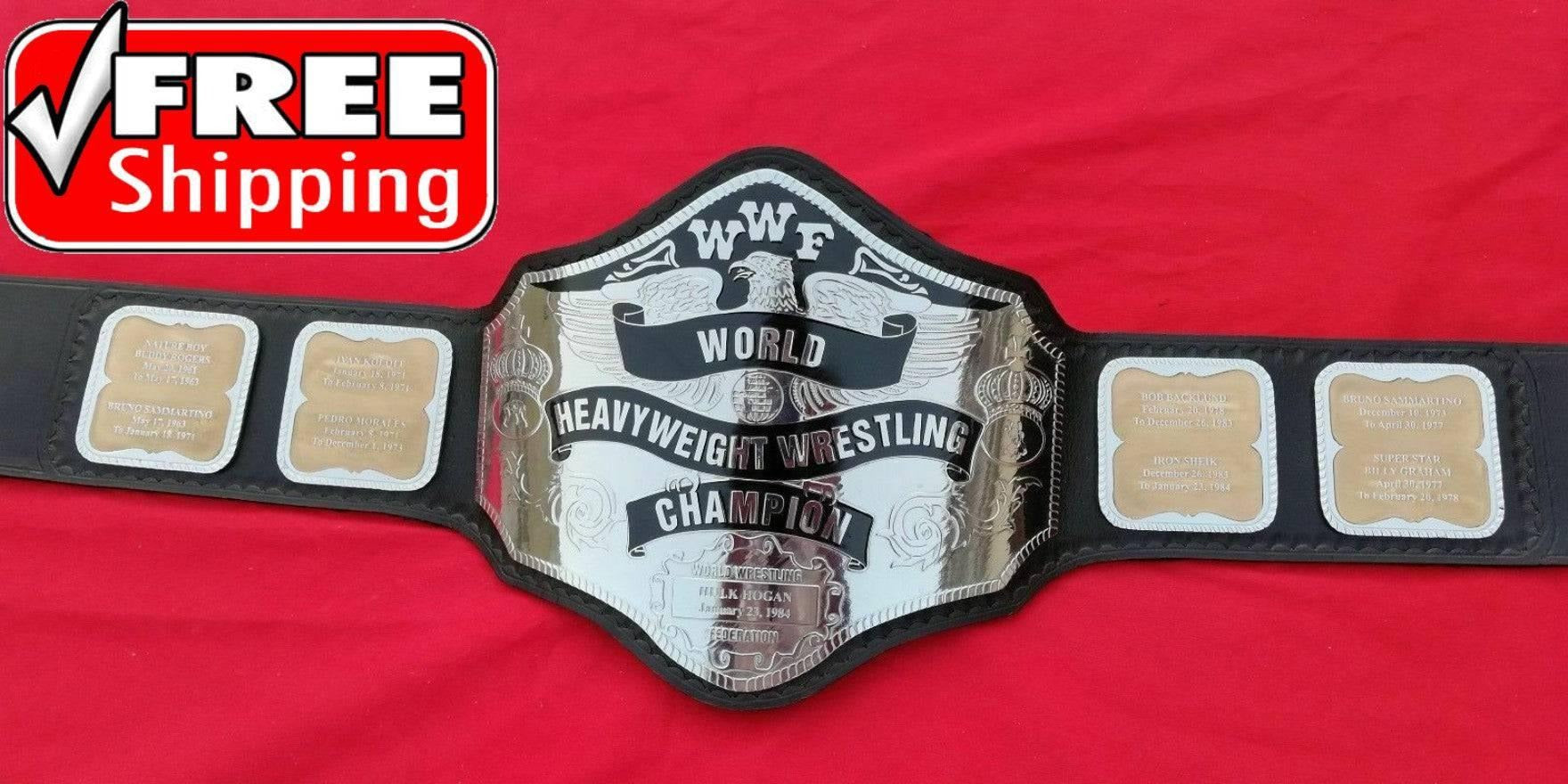 WWF Hulk Hogan Wrestling Heavyweight Championship Title Belt Replica Championship Belt Store