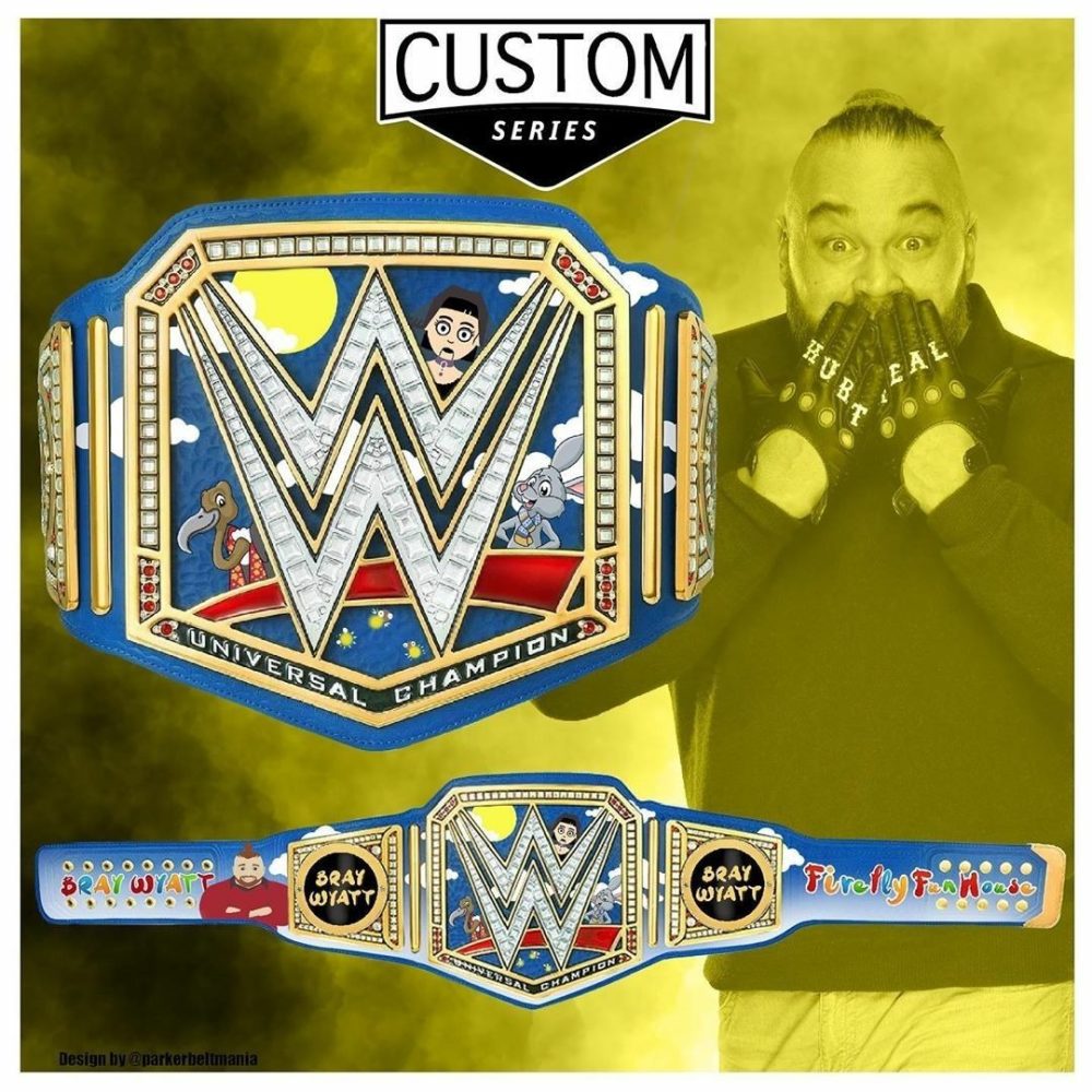 WWE Authentic Wear Universal Championship Blue Commemorative Title