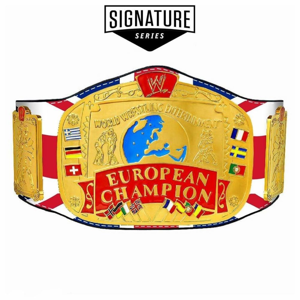 WWE Authentic Wear European Championship Title Belt