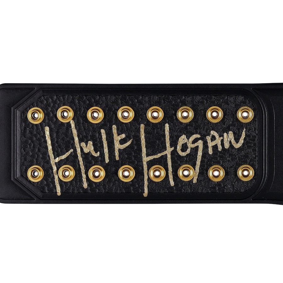 Hulk Hogan WWE Autographed Winged Eagle Championship Title Belt