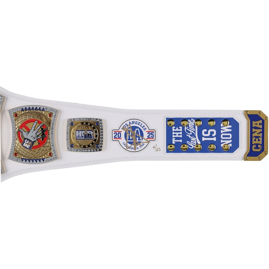John Cena WWE Autographed 2025 Fan Edition Championship Belt