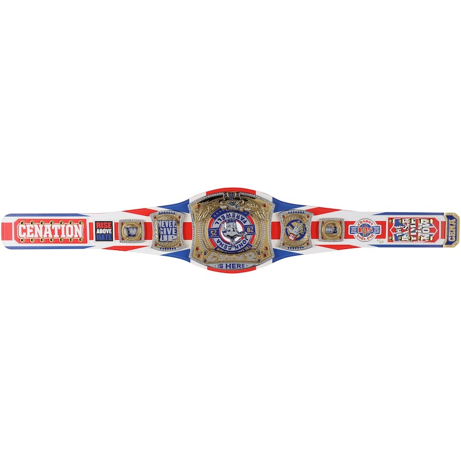 John Cena WWE Autographed 2025 Fan Edition Championship Belt